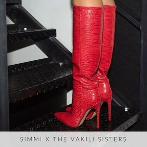 Red Simmi Vakili Red Boots